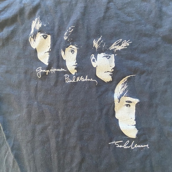 Vintage 60s The Beatles T-Shirt Mens S/M Single Stitch USA Music Rock Band Tee - Picture 4 of 12